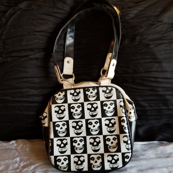 the misfits Handbags - 💀USED The Misfits black and white bowler💀